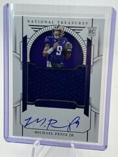 2024 Panini National Treasures Collegiate Michael Penix Jr. College Materials Signature #42 card
