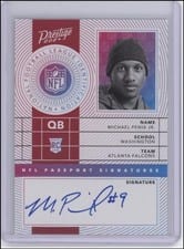 2024 Panini Prestige NFL Passport Signatures Michael Penix Jr. #NPS-MPJ card