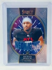 2024 Panini Select Neon Icons Michael Penix Jr. #10 card