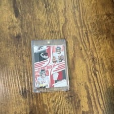 2025 Panini Absolute Team Tandem Materials Michael Penix Jr. / Drake London #TTM-ATL card
