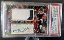 Michael Penix Jr. / Rome Odunze 2024 Panini Spectra Dual Patch Autographs (Hyper) card