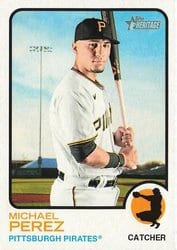 2022 Topps Heritage Base Set Michael Perez #459 card