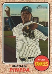 2017 Topps Heritage Base Set Michael Pineda #709 card