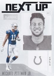 2020 Panini Playbook Next Up Michael Pittman Jr #NU-22 card