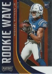 2020 Panini Playoff Rookie Wave Michael Pittman Jr #RW-14 card
