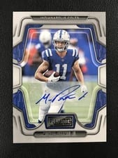 2022 Panini Playbook Signatures Michael Pittman Jr #18 card