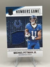 2024 Donruss Elite Numbers Game Jerseys Michael Pittman Jr. #NG-MPI card