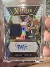 2022-23 Panini Select X-Factor Memorabilia Signatures Michael Porter Jr. #XFS-MPJ card