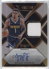 2023-24 Panini Select X-Factor Memorabilia Signatures Michael Porter Jr. #XFS-MPJ card