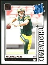 2024 Donruss Rated Rookies Throwback Michael Pratt #30 card