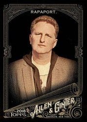 2018 Topps Allen & Ginter X Base Set Michael Rapaport #139 card