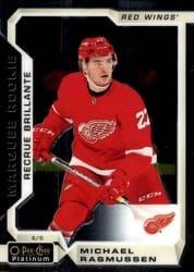 2018-19 O-Pee-Chee Platinum Base Set Michael Rasmussen #177 card