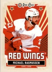 2025-26 O-Pee-Chee Base Retro Michael Rasmussen #277 card