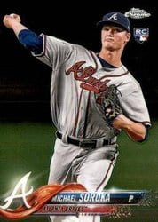 2018 Topps Chrome Update Base Set Michael Soroka #HMT16 card
