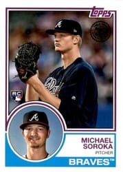 2018 Topps Update 1983 Topps Michael Soroka #83-48 card