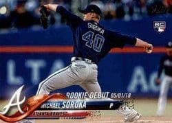 2018 Topps Update Base Set Michael Soroka #US18 card