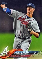 2018 Topps Update Base Set Michael Soroka #US68 card