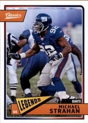 2018 Panini Classics Base Set Michael Strahan #107 card