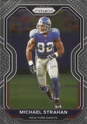 2020 Panini Prizm Base Set Michael Strahan #166 card