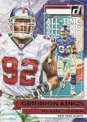 2022 Donruss All-Time Gridiron Kings Michael Strahan #AT-14 card