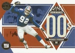 2022 Panini Legacy Decade of Dominance Michael Strahan #DD-12 card