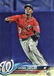 2018 Topps Base Set Michael Taylor #461 card