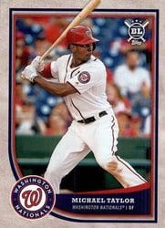 2018 Topps Big League Base Set Michael Taylor #394 card