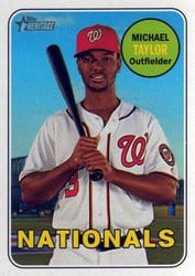2018 Topps Heritage Base Set Michael Taylor #372 card