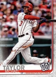 2019 Topps Base Set Michael Taylor #101 card