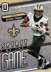 2019 Panini Unparalleled Spirit of the Game Michael Thomas #SG-MT card