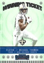2020 Panini Contenders Winning Ticket Michael Thomas #WT8 card