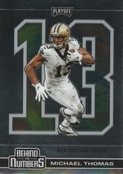 2020 Panini Playoff Behind the Numbers Michael Thomas #BTN-20 card
