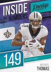 2020 Panini Prestige Inside the Numbers Michael Thomas #IN-MT card