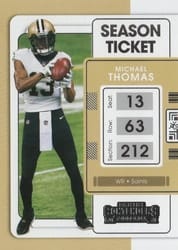 2021 Panini Contenders Base Set Michael Thomas #70 card