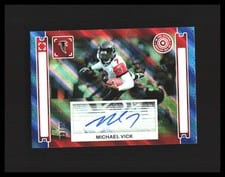 2024 Panini Photogenic In The Action Autographs Michael Vick #IAA-MVI card