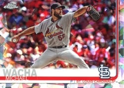 2019 Topps Chrome Sapphire Edition Base Set Michael Wacha #541 card