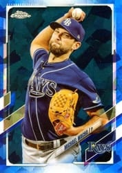 2021 Topps Chrome Update Sapphire Edition Base Set Michael Wacha #US161 card