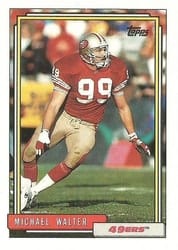 1992 Topps Base Set Michael Walter #7 card