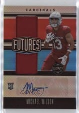 2023 Panini Legacy Futures Dual Patch Autographs Silver Michael Wilson #FDA-29 card