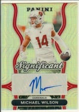 2024 Panini Prizm Significant Signatures Michael Wilson #SS-MWN card