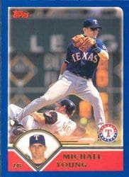 2003 Topps Base Set Michael Young #513 card