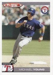 2004 Topps Total Base Set Michael Young #505 card