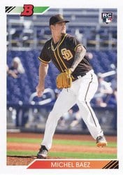 2020 Bowman Heritage Base Set Michel Baez #42 card