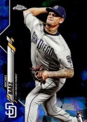 2020 Topps Chrome Sapphire Edition Base Set Michel Baez #162 card