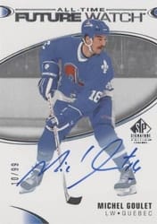 2020-21 SP Signature Edition Legends Base Set Michel Goulet #422 card