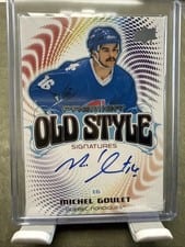 2024-25 Upper Deck Premier Old Style Signatures Michel Goulet #OS-MG card