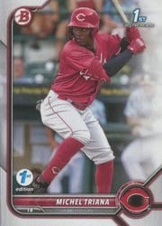 2022 Bowman 1st Edition Base Set Michel Triana #BPPF-75 card