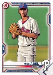 2021 Bowman Draft Base Set Mick Abel #BD-72 card