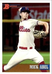 2021 Bowman Heritage Base Set Mick Abel #132 card