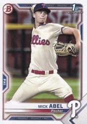 2021 Bowman Prospects Mick Abel #BP-42 card
